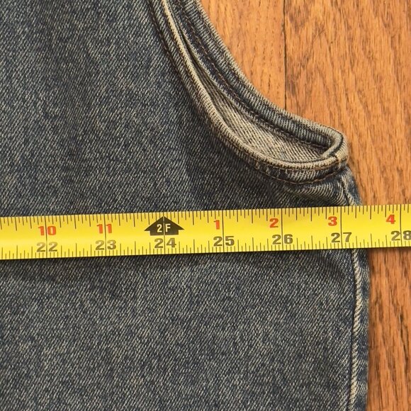 Harley-Davidson Mens Biker Denim Vest-3XL XXXL  Snap Leather Patch Pockets Core - Picture 8 of 8